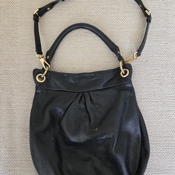 Marc Jacob Leather Satchel black handle or cross body. Gold accent - Picture 16 of 16